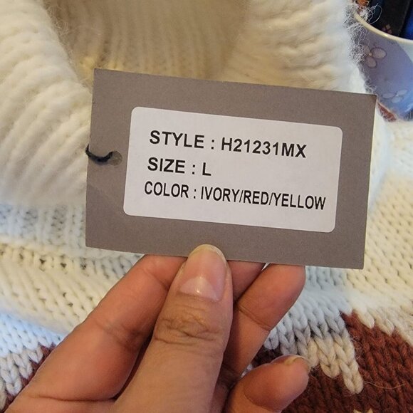 ❤️Anthropologie Elsamanda Alpaca Turtleneck Sz L Women's Sweater Made in Italy❤️ - Picture 4 of 8